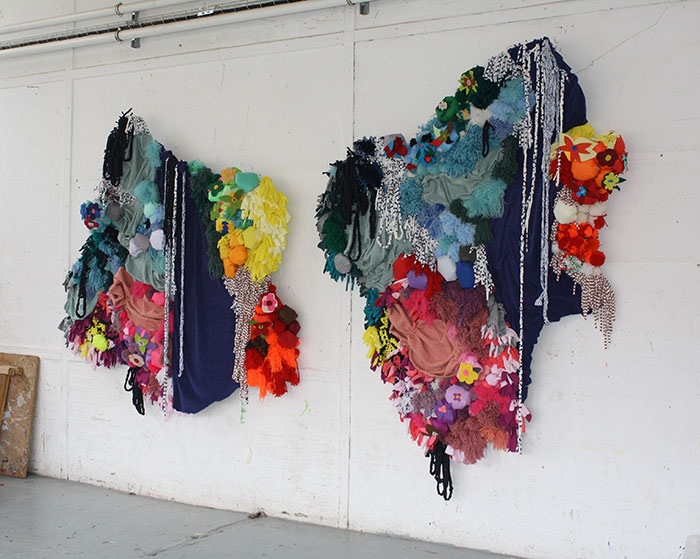 Création de l'atelier textile autour du jardin